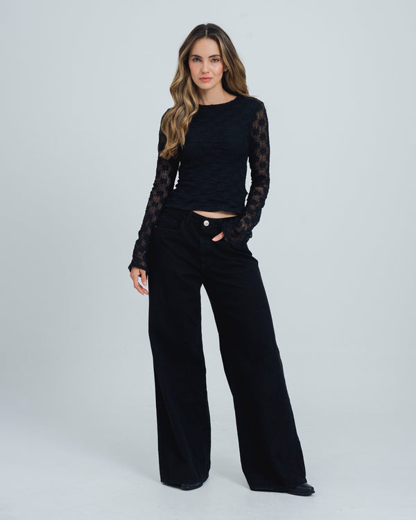BLUSA AJUSTADA MANGA LARGA LOTTI