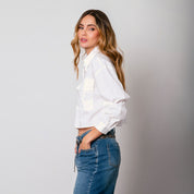 CAMISA AMPLIA CORTA MANGA LARGA ROBERT