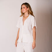 CAMISA AJUSTADA LARGA MANGA CORTA BABO