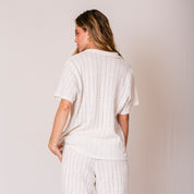 CAMISA AJUSTADA LARGA MANGA CORTA BABO