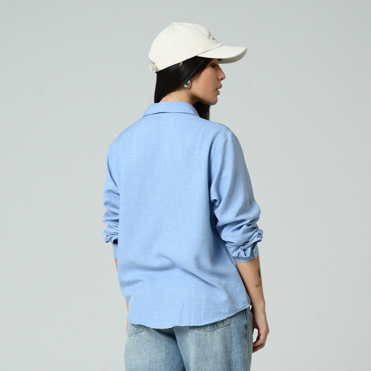 CAMISA AMPLIA LARGA MANGA LARGA CARENA