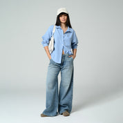 CAMISA AMPLIA LARGA MANGA LARGA CARENA