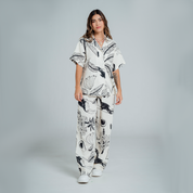 CAMISA AMPLIA LARGA MANGA CORTA TROPIK