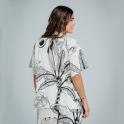 CAMISA AMPLIA LARGA MANGA CORTA TROPIK