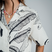 CAMISA AMPLIA LARGA MANGA CORTA TROPIK