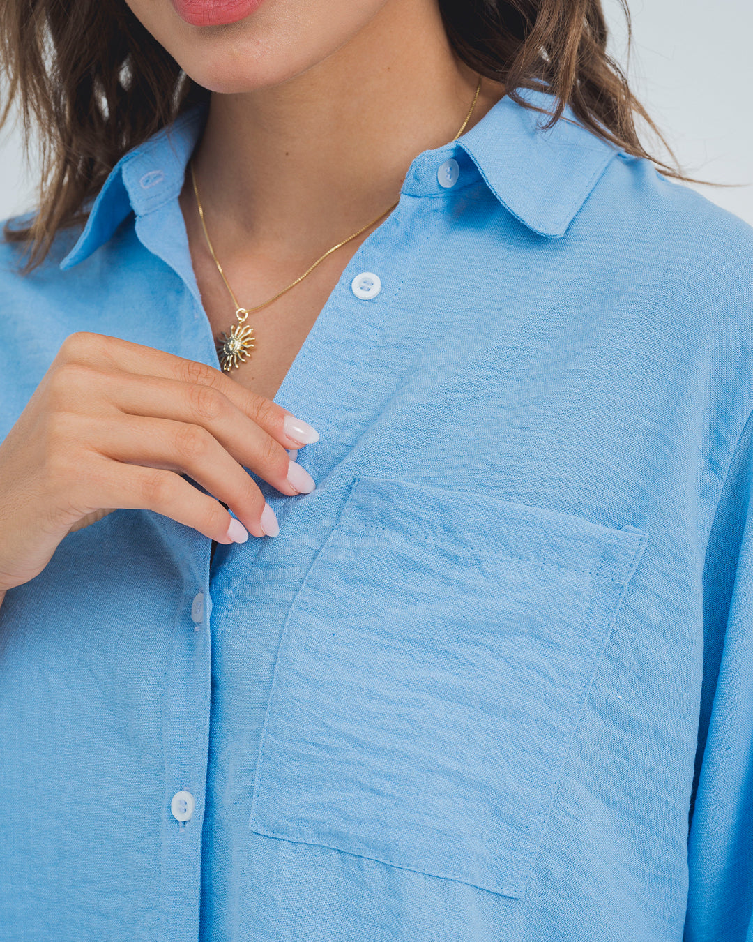 CAMISA AMPLIA LARGA MANGA LARGA BLURI