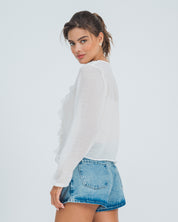 CAMISA AMPLIA LARGA MANGA LARGA AVELI