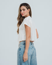 CAMISA SEMI AMPLIA MANGA CORTA LILI