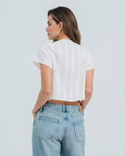 CAMISA SEMI AMPLIA MANGA CORTA LILI