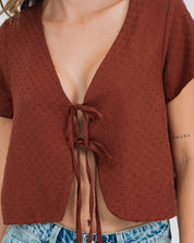 CAMISA SEMI AMPLIA MANGA CORTA NILDA
