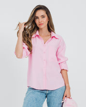 CAMISA AMPLIA MANGA LARGA LINA