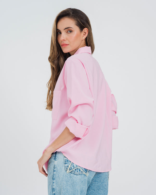 CAMISA AMPLIA MANGA LARGA LINA