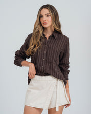 CAMISA AMPLIA MANGA LARGA BRISNA