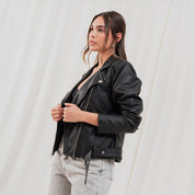 CHAQUETA BIKER LARGA BIKER