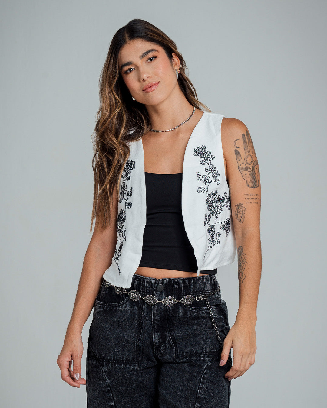 CHALECO LARGO MEDIO LEINO