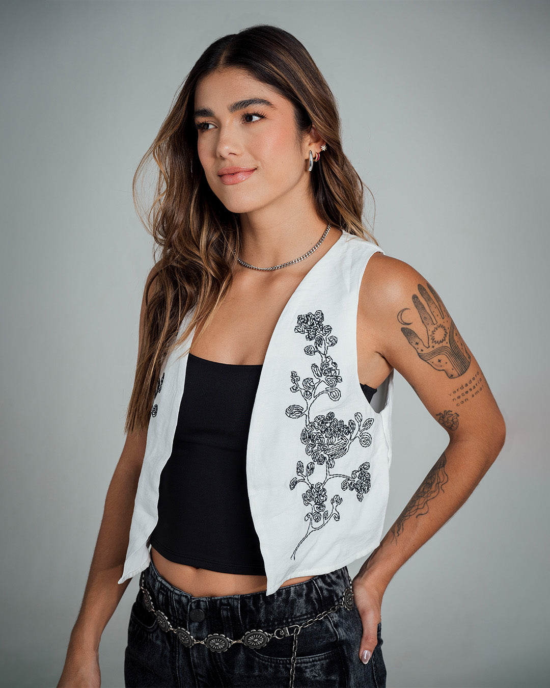 CHALECO LARGO MEDIO LEINO