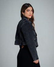 CHAQUETA BIKER CORTA SATO