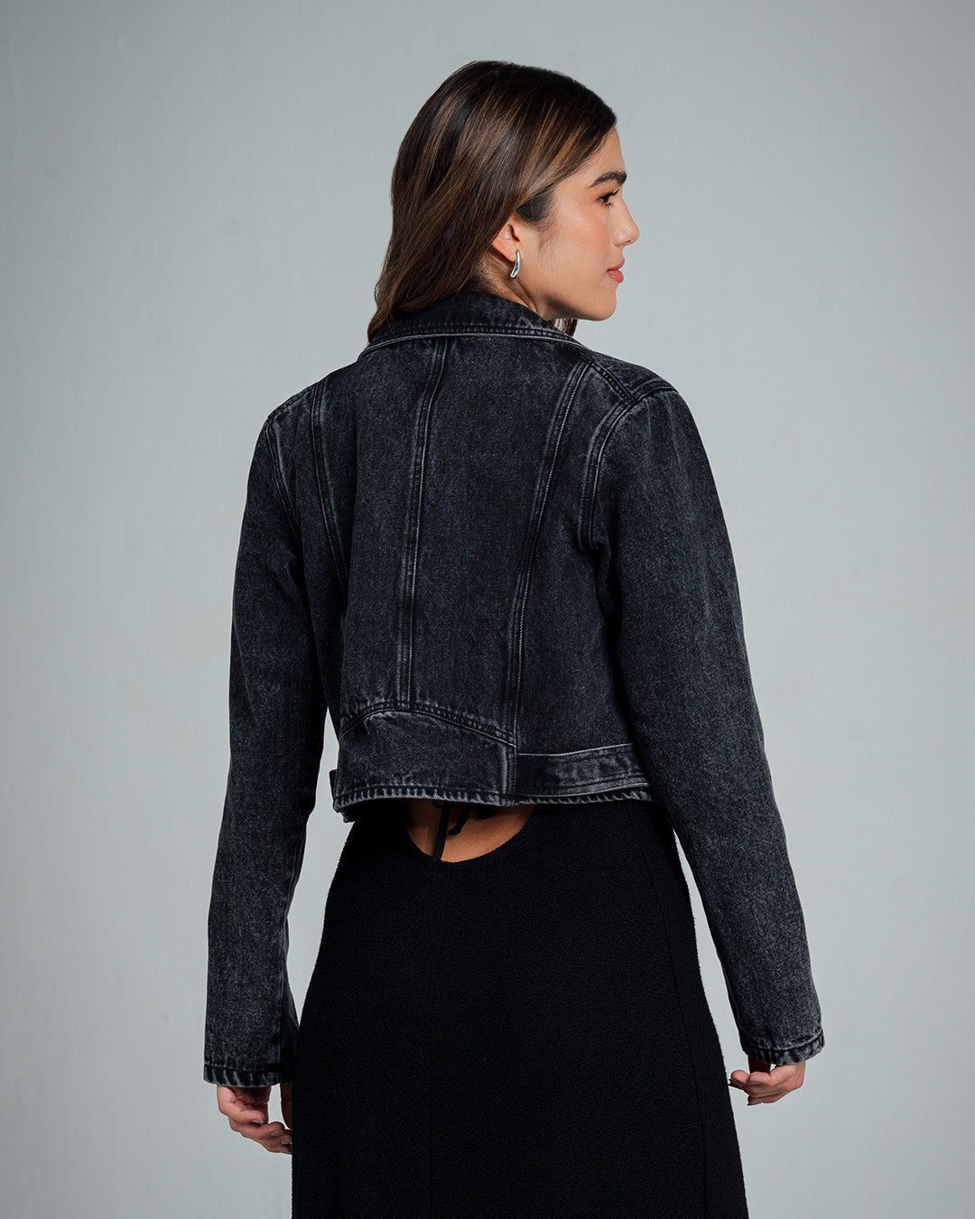 CHAQUETA BIKER CORTA SATO