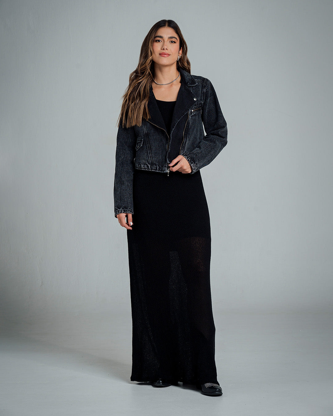 CHAQUETA BIKER CORTA SATO