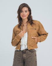 CHAQUETA BIKER ROSSO