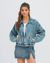 CHAQUETA BOMBER MARINA