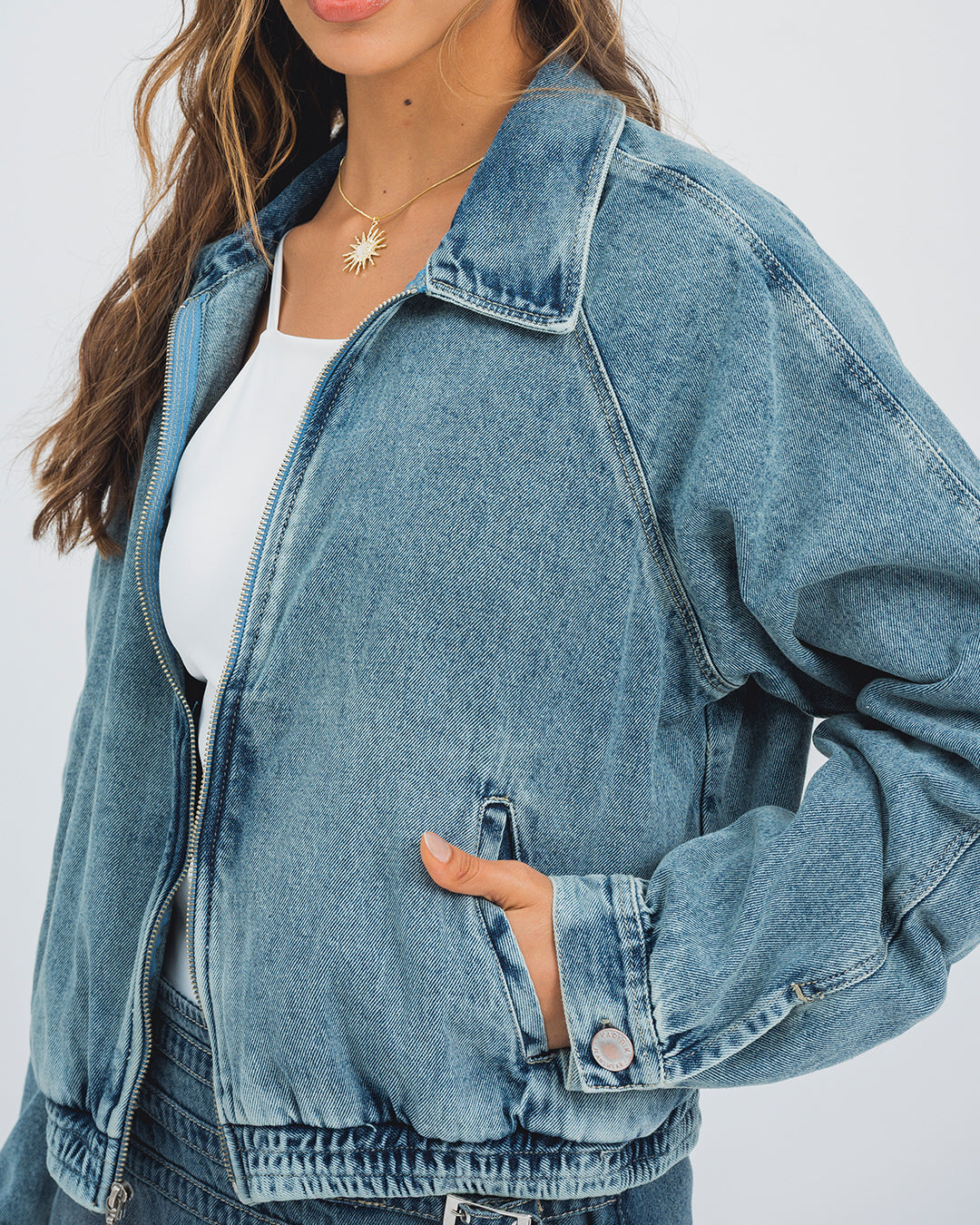 CHAQUETA BOMBER MARINA