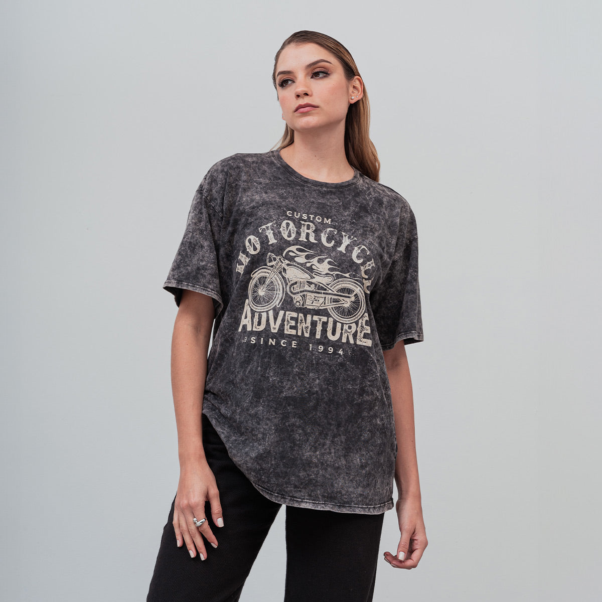 CAMISETA AMPLIA LARGA MANGA CORTA GENTIL