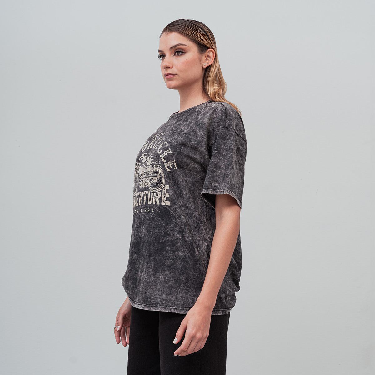 CAMISETA AMPLIA LARGA MANGA CORTA GENTIL