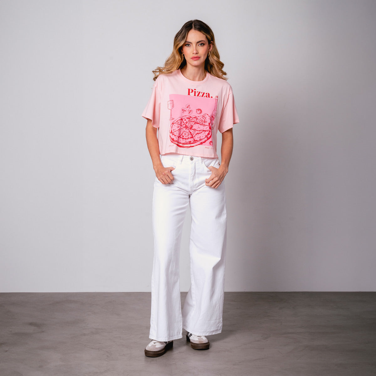 CAMISETA AMPLIA CORTA MANGA CORTA SUPERI