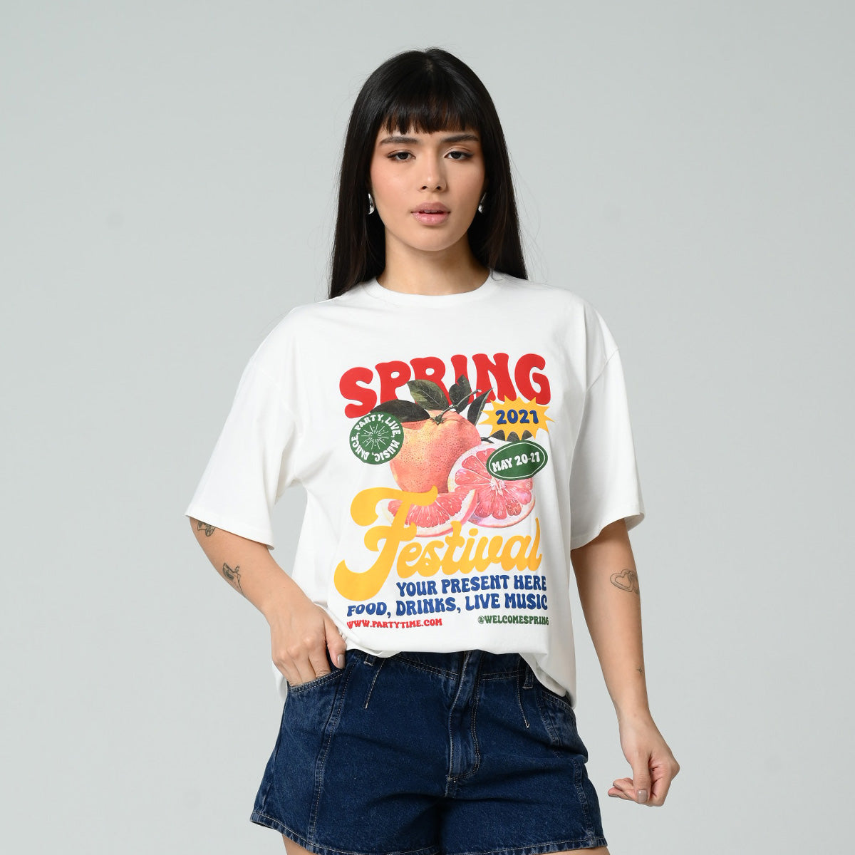 CAMISETA AMPLIA LARGA MANGA CORTA LENTOY