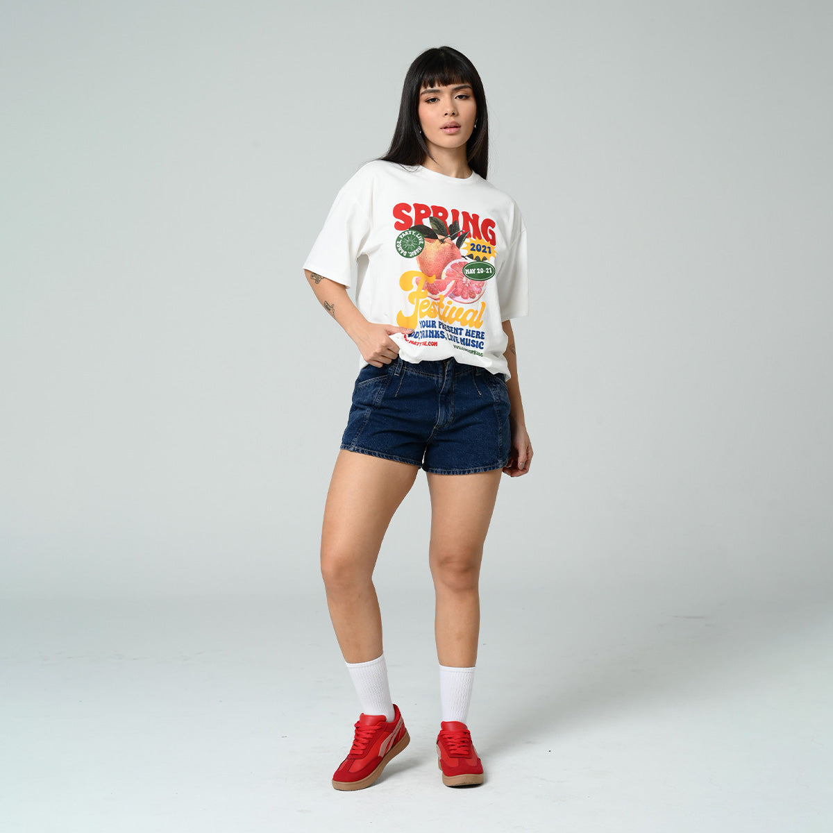 CAMISETA AMPLIA LARGA MANGA CORTA LENTOY