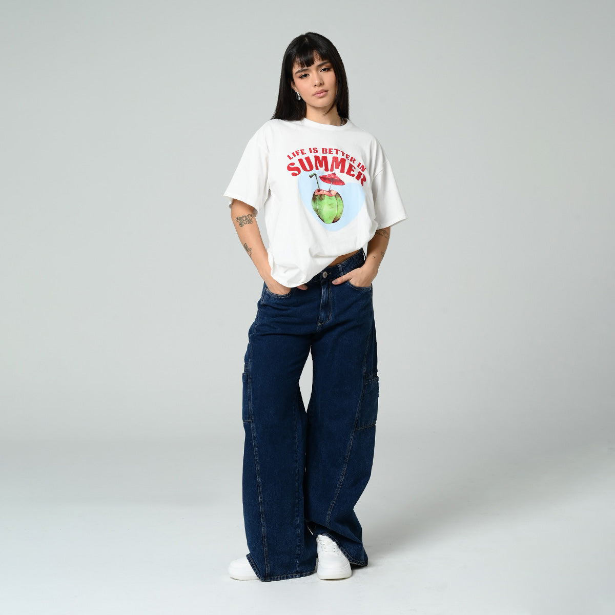 CAMISETA AMPLIA LARGA MANGA CORTA WHEL