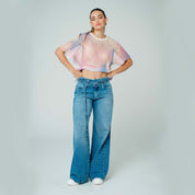 CAMISETA BOXY MANGA CORTA GENUI