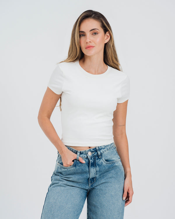 CAMISETA AJUSTADA LARGA MANGA CORTA AMBE