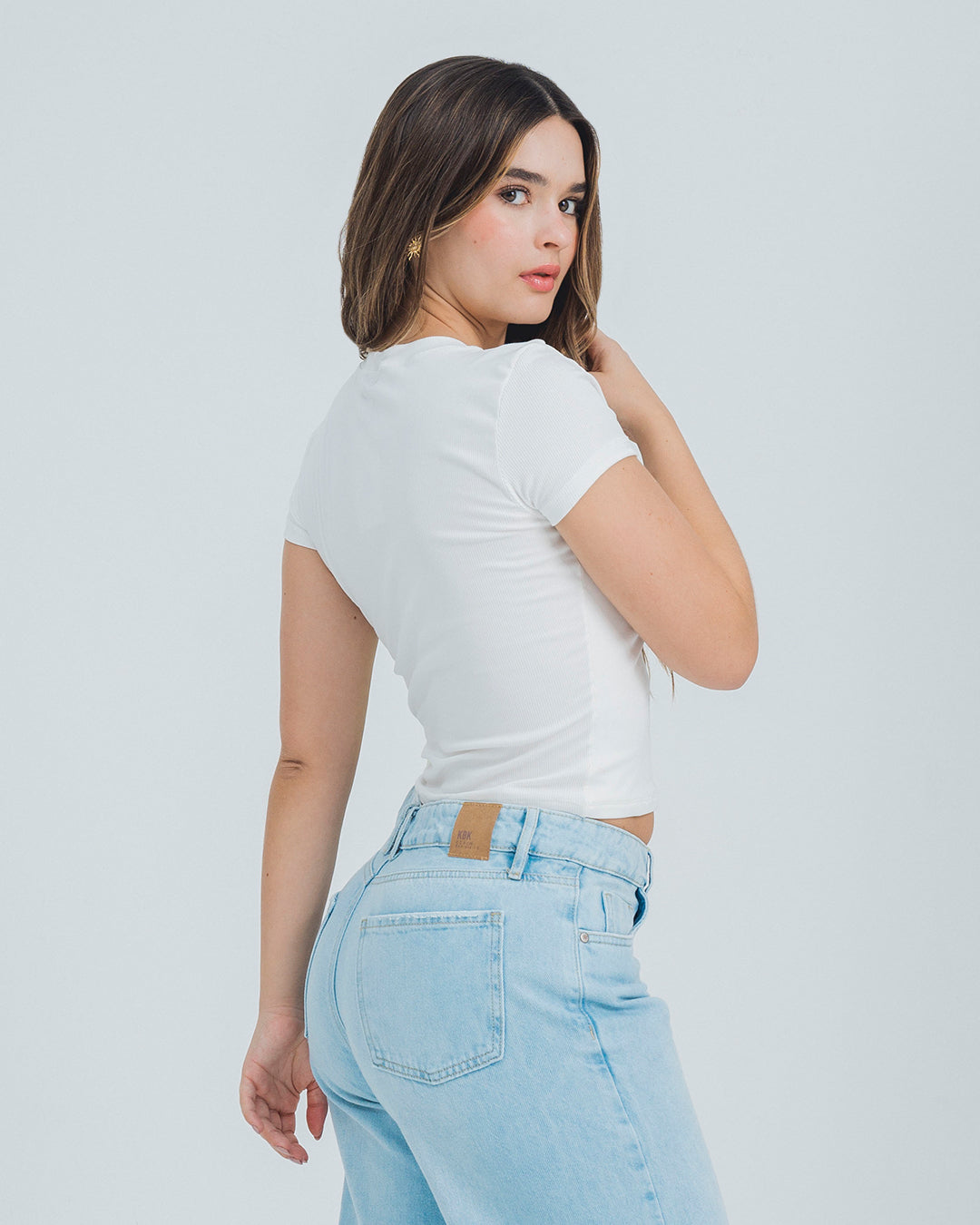 CAMISETA AJUSTADA LARGA MANGA CORTA AMBE