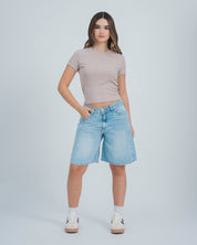 CAMISETA AJUSTADA LARGA MANGA CORTA MADE