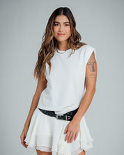 CAMISETA BOXY MANGA CORTA FANIN