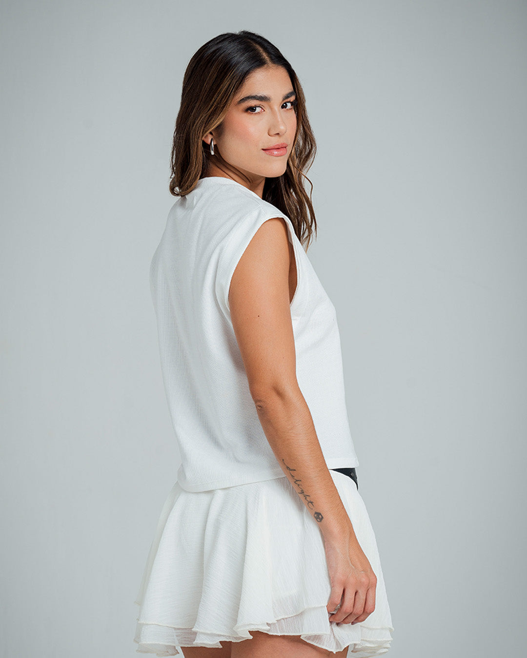CAMISETA BOXY MANGA CORTA FANIN