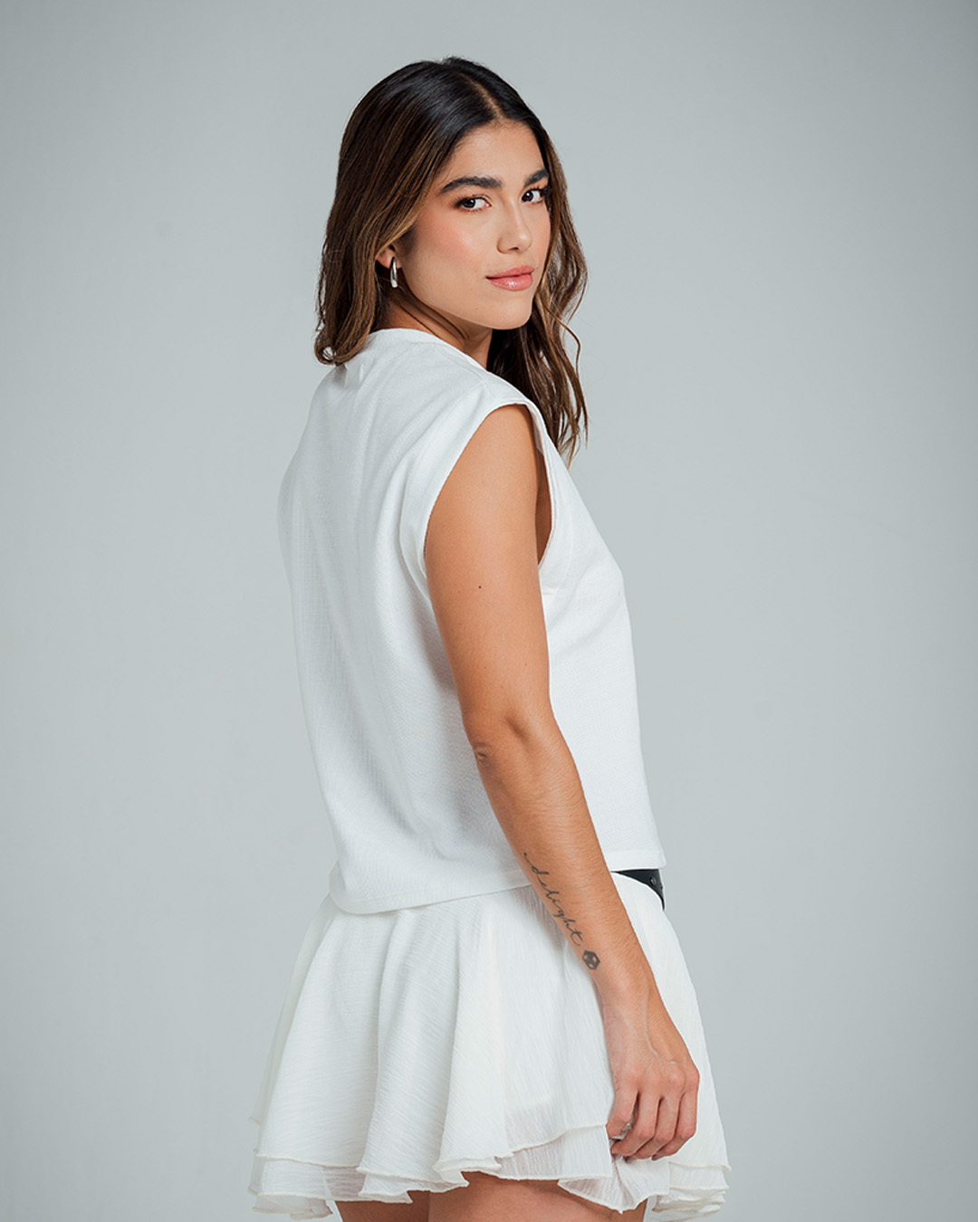 CAMISETA BOXY MANGA CORTA FANIN