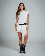 CAMISETA BOXY MANGA CORTA FANIN