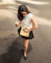 CAMISETA BOXY MANGA CORTA FANIN