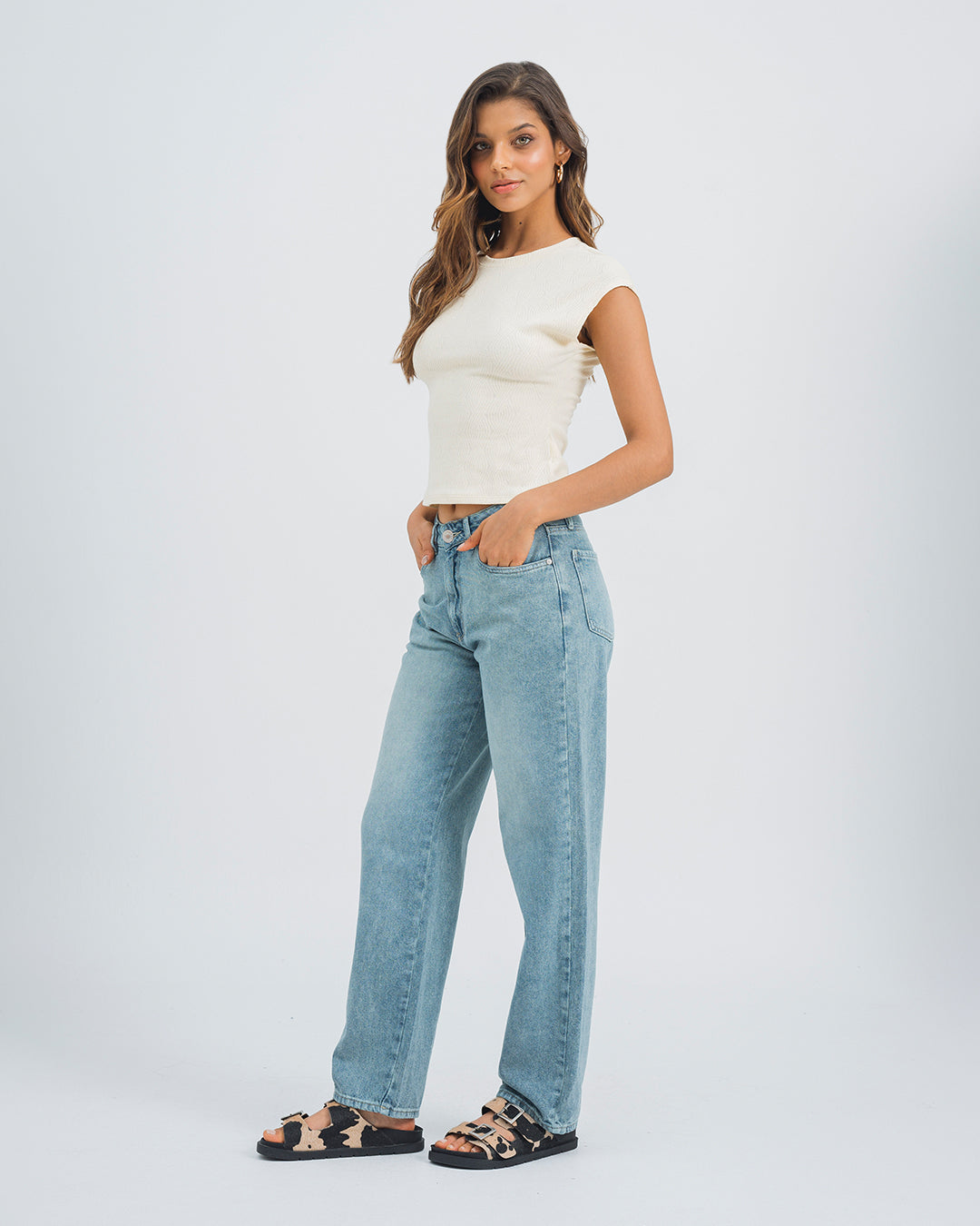 CAMISETA AJUSTADA LARGA MANGA CORTA RIMI