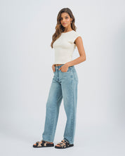 CAMISETA AJUSTADA LARGA MANGA CORTA RIMI