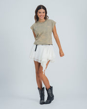 CAMISETA BOXY MANGA CORTA BRES