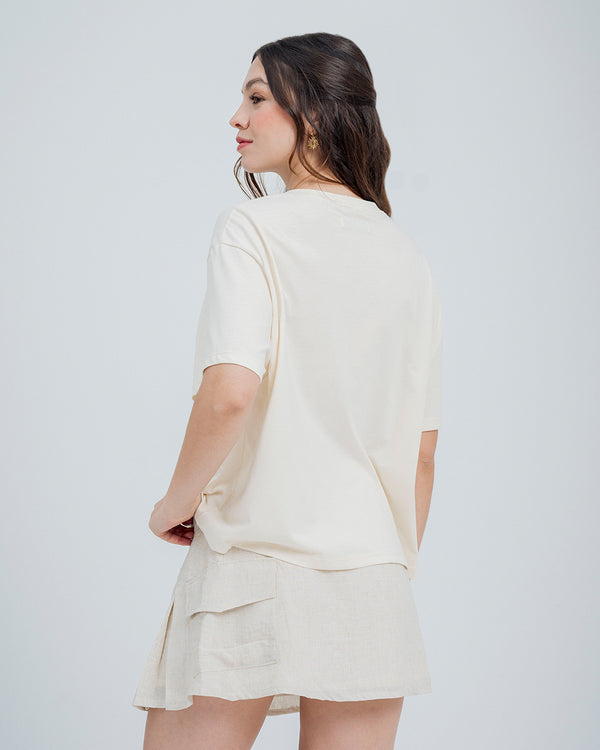CAMISETA BOXY MANGA CORTA RHEA