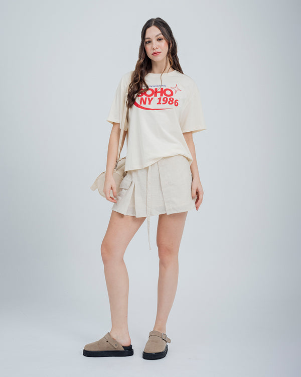 CAMISETA BOXY MANGA CORTA RHEA