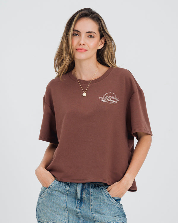 CAMISETA BOXY MANGA CORTA MAURI