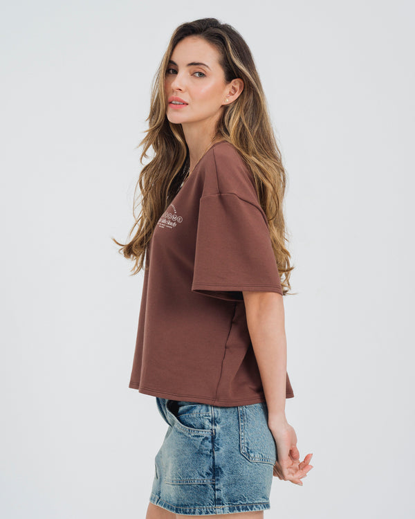CAMISETA BOXY MANGA CORTA MAURI