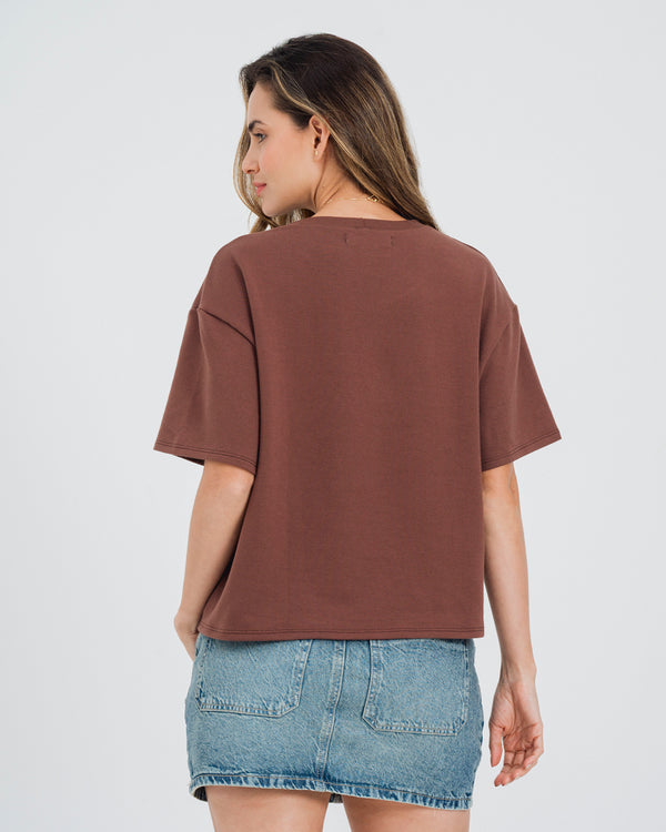 CAMISETA BOXY MANGA CORTA MAURI