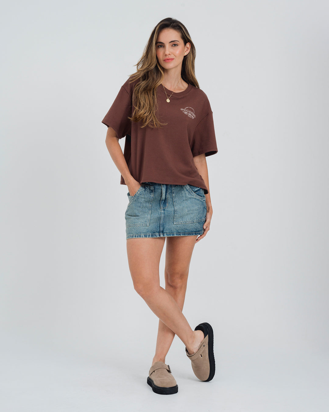 CAMISETA BOXY MANGA CORTA MAURI